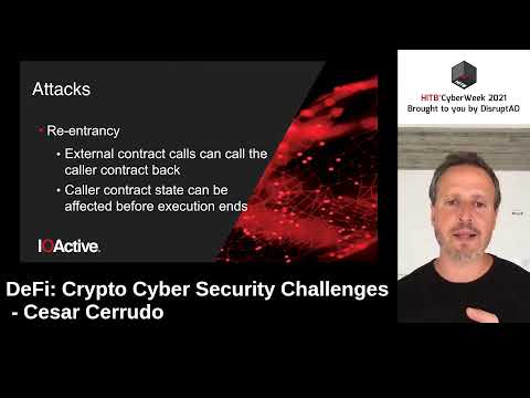 #HITBCW2021 #COMMSEC – DeFi: Crypto Cyber Safety Demanding situations – Cesar Cerrudo