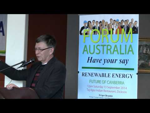 Dr Igor Skryabin – Renewable Power Long run of Canberra