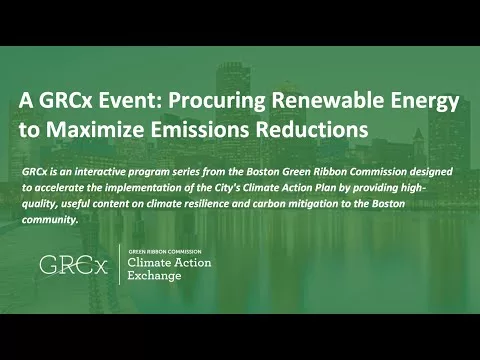 GRCx Buying Renewable Power to Maximize Emissions Discounts