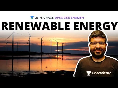Renewable Power | UPSC CSE English | Crack UPSC CSE/IAS 2020 | Venkatesh Emani