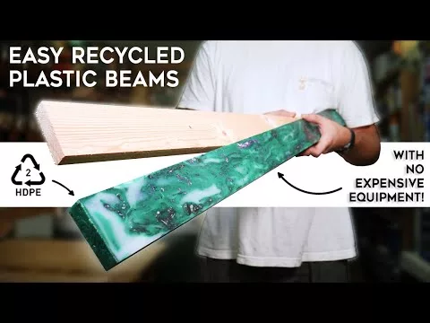 Make Recycled BEAMS from Plastic Waste at House