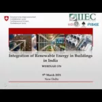 Webinar “Coverage and Laws for RE Applied sciences Appropriate for Integration in Structures in India”