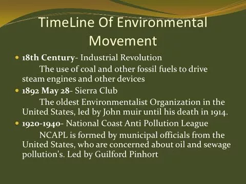Environmental movement in the United States