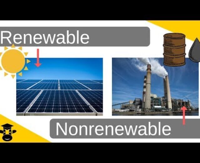 Distinction between Renewable and Nonrenewable Sources