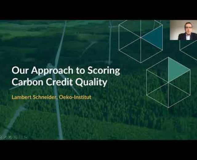 Carbon Credit score High quality Initiative (CCQI) Scoring Device Release