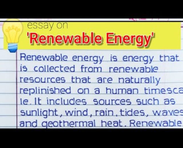 Essay on Renewable Power | essay on power