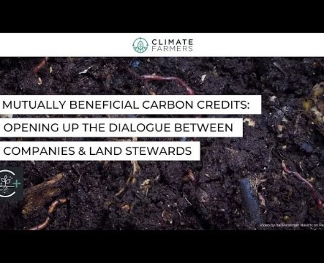 Mutually Really useful Carbon Credit from Regenerative Agriculture