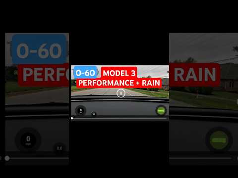 M3 Efficiency + RAIN = Loopy #tesla #tesla3performance #teslamodel3performance #0-60 #tesla3
