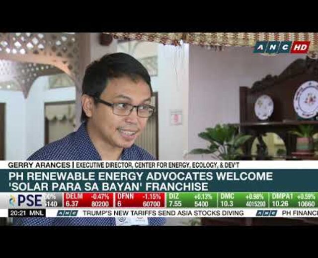 PH renewable power advocates welcome ‘Sun Para sa Bayan’ franchise
