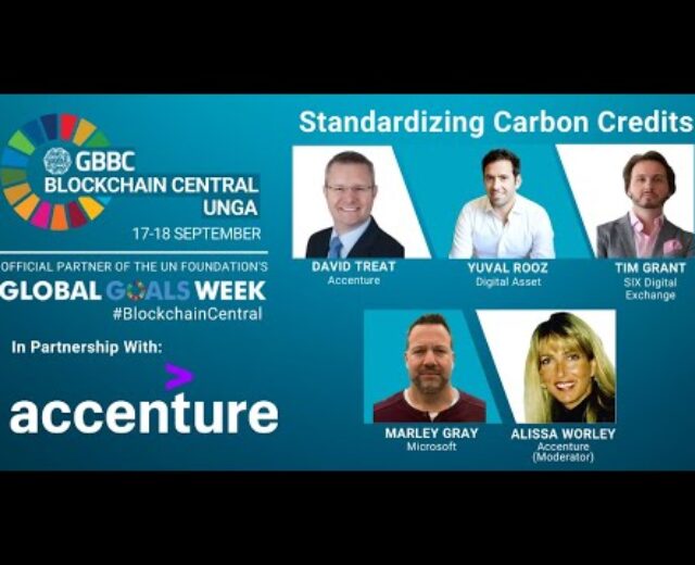 Standardizing Carbon Credit – GBBC Blockchain Central 2020